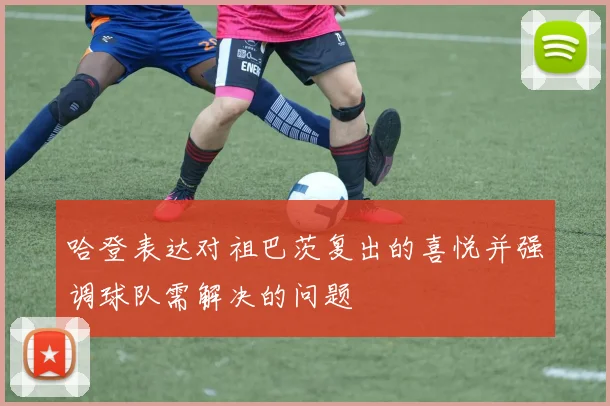 哈登表达对祖巴茨复出的喜悦并强调球队需解决的问题